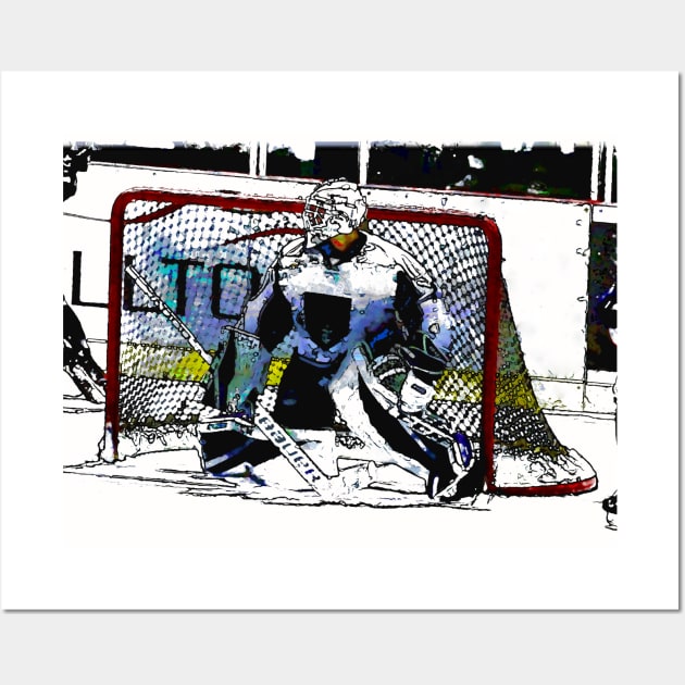 The Goalkeeper - Ice Hockey Goalie Wall Art by Highseller